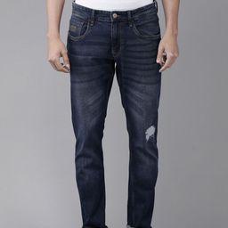 U S Polo Assn Denim Co Men Blue Slim Fit Low Distress Light Fade Stretchable Jeans-image-29