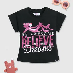 YK X Minute Mirth Pink Panther Print Extended Sleeves Sheen Cotton Top-picture-52