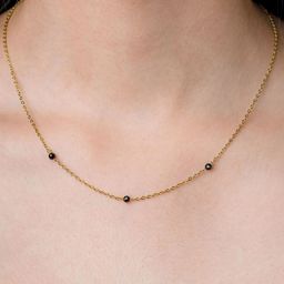 SWASHAA Gold-Plated Stainless Steel Artificial Stones and Beads Mangalsutra-38