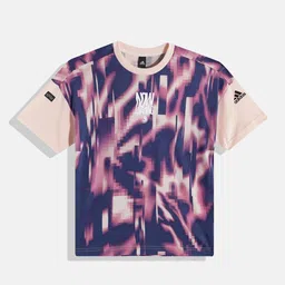 ADIDAS Kids Pure Cotton Abstract Print Arkd3 Tee Loose T-shirt-38