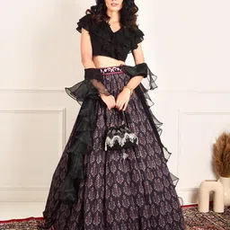 Rashika Sharma Printed Lehenga & Blouse With Dupatta-picture-38