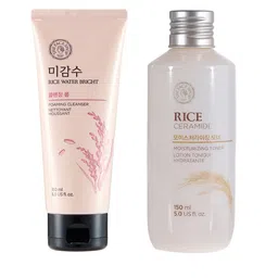 The Face Shop Set of Rice Water Bright Foaming Cleanser & Moisturizing Toner-12