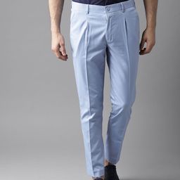 DENNISON Men Blue Tapered Fit Trousers-image-18