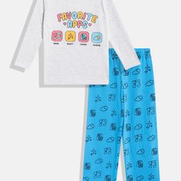 Eteenz Boys Premium Cotton Printed T-shirt with Trousers-image-3