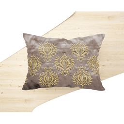 Just Home Beige & Gold-Toned Embroidered Rectangle Cushion Covers-image-96