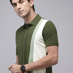 Arrow Sport Colourblocked Polo Collar Pure Cotton T-shirt-picture-8