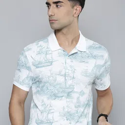 Levis Conversational Printed Polo Collar Slim Fit T-shirt-image-48
