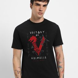 Bewakoof Men Black Typography Printed Pure Cotton T-shirt-image-19