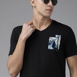 Van Heusen Men Printed Slim Fit Training T-shirt-image-60