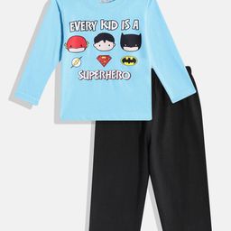 Eteenz Boys Premium Cotton Justice League Printed T-shirt with Trousers-image-19