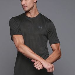 UNDER ARMOUR Men Black Loose Training T-shirt-picture-12