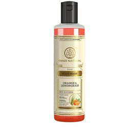 Khadi Natural Unisex Ayurvedic Orange & Lemongrass Sustainable Body Wash 210 ml-5