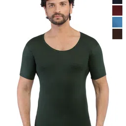 VIP Pack Of 5 Short Sleeves Assorted Cotton Basic Vests VP-MI-VS-SPCRS-10P-PO5-image-32