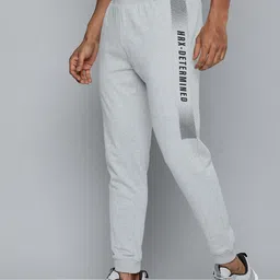 HRX by Hrithik Roshan Men Lifestyle Typography Printed Terry Joggers-image-61