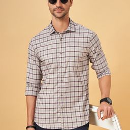 BYFORD by Pantaloons Slim Fit Checked Pure Cotton Casual Shirt-image-71