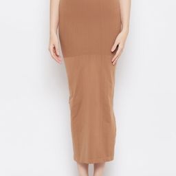 Clovia Women Saree Shapewear Petticoat With Side Slit-image-26
