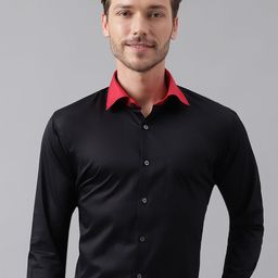 Hancock Premium Cotton Satin Slim Fit Shirt-image-85
