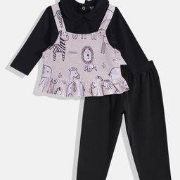 Moms Love Infant Girls Printed Pure Cotton Clothing Set-27