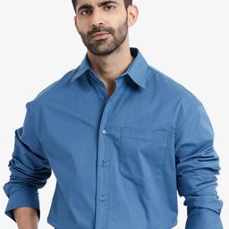 RARE RABBIT Spread Collar Comfort Cotton Casual Shirt-image-95