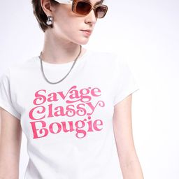 glitchez Savvy Chic Printed T-shirt-image-45