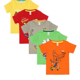 appulse Boys Multicoloured Printed Round Neck T-shirt-14