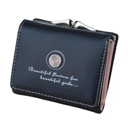 SYGA Women Typography Printed Leather Two Fold Wallet-8