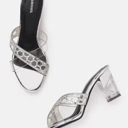 Anouk Block Heeled Sandals with Western Embellishment-20