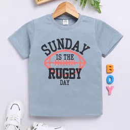 Here&Now X Game Begins Boys Typography Printed T-shirt-image-32