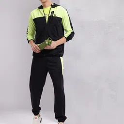 HRX by Hrithik Roshan Colourblocked Hooded Running Tracksuit-picture-7