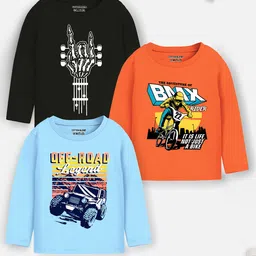 YK X Trampoline Boys Biker 3 Printed Applique T-shirt-37