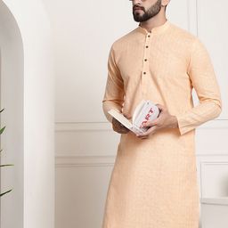 SOJANYA Checked Mandarin Collar Long Sleeves Straight Kurta-21
