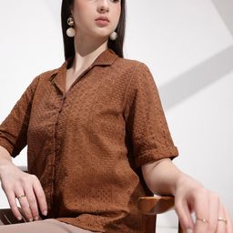 her by invictus Self Design Cotton Top-image-64