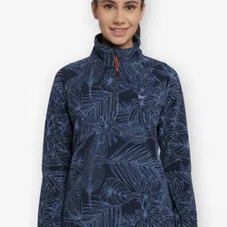Wildcraft Women Navy Blue Turquoise Blue Water Resistant Outdoor Tailored Jacket-19