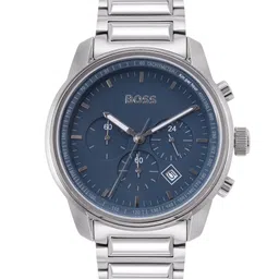 Hugo Boss Men Trace Bracelet Style Analogue Chronograph Watch 1514007-Blue-picture-29