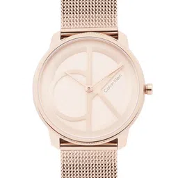 Calvin Klein Unisex Iconic Brand Logo Patterned Analogue Watch 25200035-26