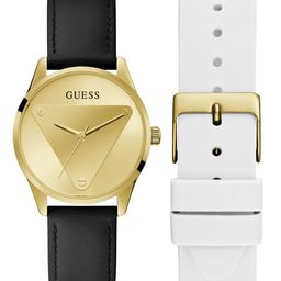 GUESS Women Leather Strap Analogue Watch with Additional Strap - GW0642L1-image-10