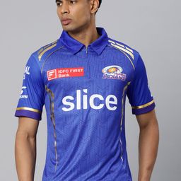 playR Men Printed Polo Collar Dri-FIT MI Official Match Jersey T-shirt-image-60
