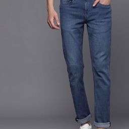 Louis Philippe Jeans Men Blue Slim Fit Low-Rise Stretchable Jeans-image-29