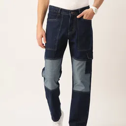 PARIS HAMILTON Men Relaxed Fit Colourblocked Stretchable Jeans-image-74