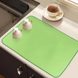 Kuber Industries Green & Pink 2 Pieces Rectangular Kitchen Table Placemats-49
