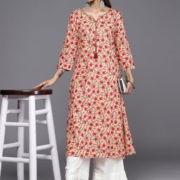 Varanga Floral Printed Cotton Kurta-56
