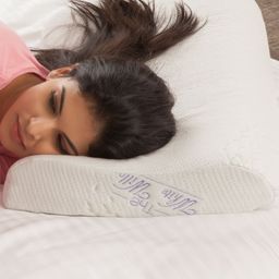 The White Willow White Cervical Contour Cooling Gel Memory Foam Bed Pillow-image-19
