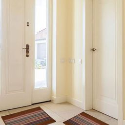 DREAM WEAVERZ Brown & Blue 2 Pieces Striped Cotton Anti-Skid Doormats-27