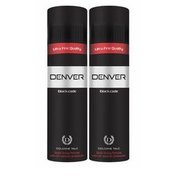 Denver Set of 2 Black.Code Cologne Talc with UV Radiation Protection - 300 g Each-28