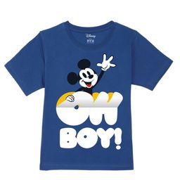 Wear Your Mind Boys Mickey & Friends Printed Pure Cotton Applique T-shirt-picture-13
