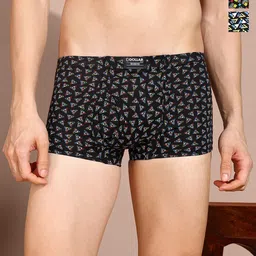 Dollar Bigboss Men Printed Pack of 3 Soft Combed Cotton Trunk-23