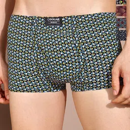 Dollar Bigboss Men Printed Pack of 5 Soft Combed Cotton Trunks MDTR-11-PO5-24