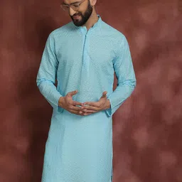 SOJANYA Ethnic Embroidered Thread Work Pure Cotton Straight Kurta-picture-54