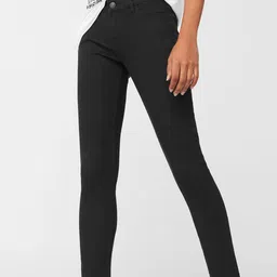 MANGO Women Black Skinny Fit Low-Rise Ankle-Length Stretchable Jeans-image-50