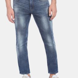 U.S. Polo Assn. Denim Co. Men Blue Slim Fit Heavy Fade Stretchable Jeans-picture-25